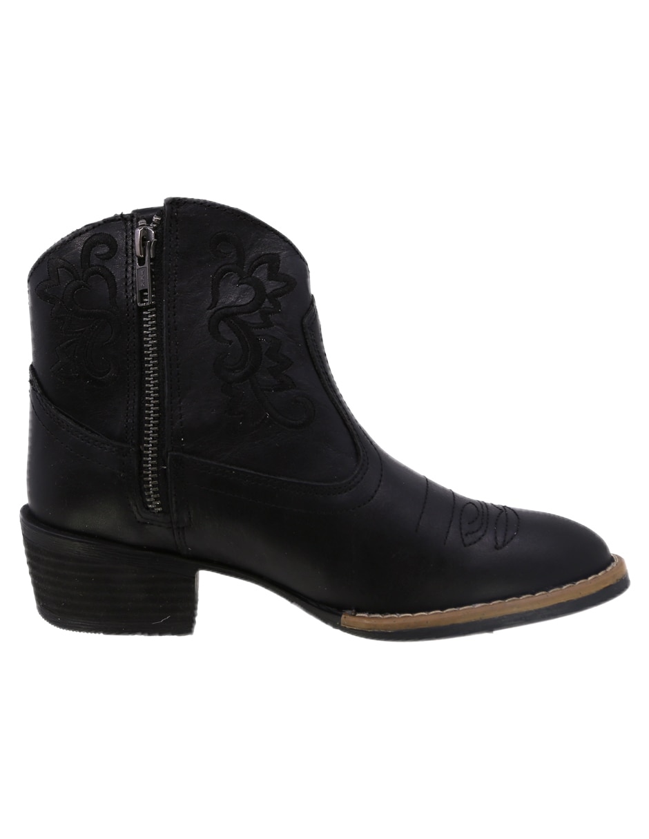 Bota cowboy al tobillo Texaban Vaquera de piel para mujer